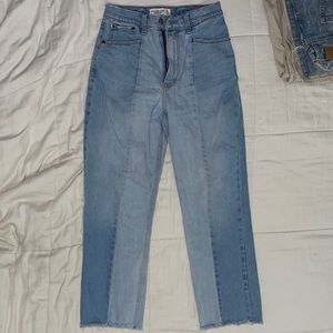 Abercrombie and Fitch Curve Love Straight Jeans High rise